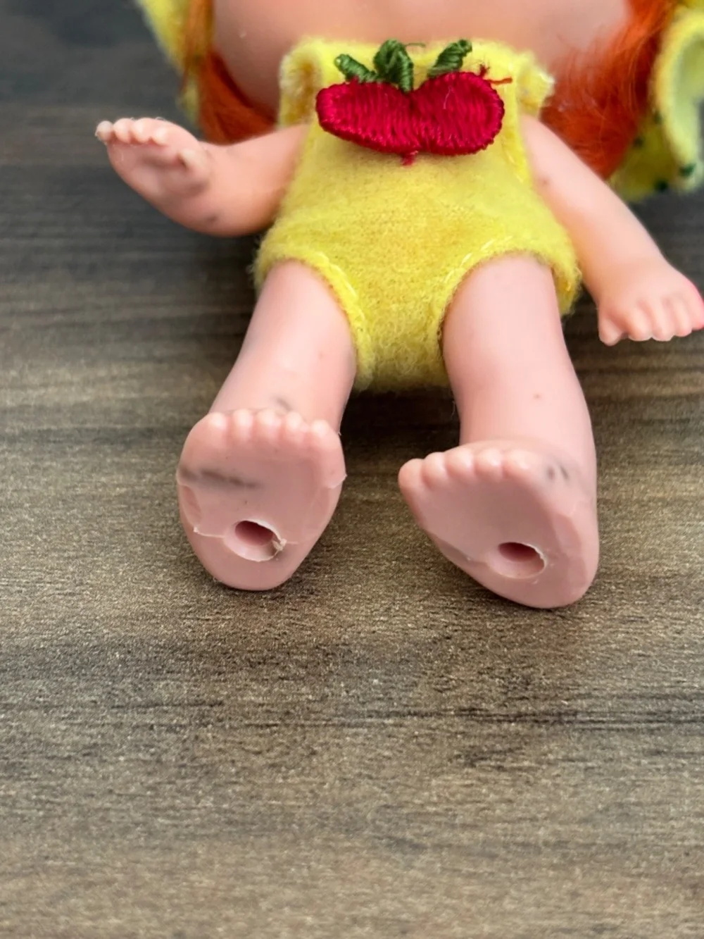 VINTAGE Strawberry Shortcake Doll Apple Dumplin Figure Outfit Hat Kenner 1979